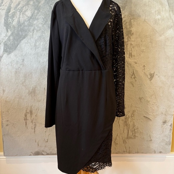 VENUS Asymmetrical Lace Office Siren Formal Dress Wmn’s Sz 14 - Picture 1 of 12